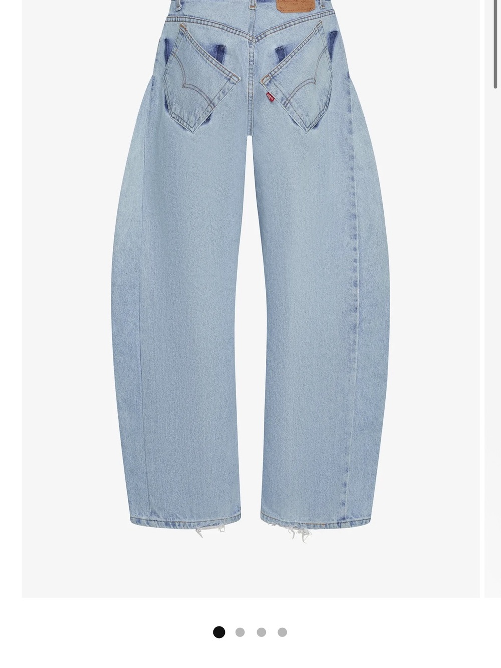 Levi's Women's Light Wash Wide-Leg Jeans